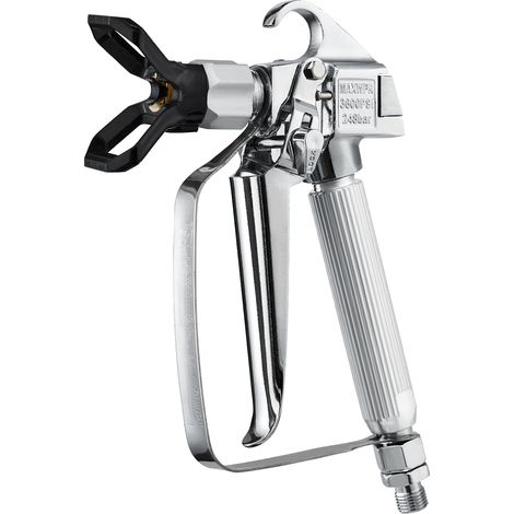 Mophorn Pistola pulverizadora de pintura sin aire, kit de alta presión de 3600 PSI con boquilla 517, filtros y accesorios para una pintura impecable (1/5)