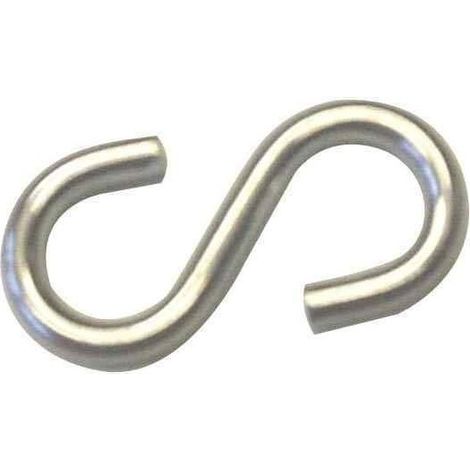 Accroche bâche en S diamètre 4mm pour remorque