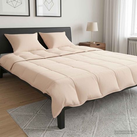vidaXL Juego de Edredón 2 uds. 260 x 220 cm 250 gsm Kapok natural (1/5)