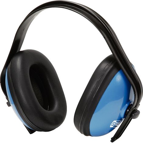 KS Tools 310.0131 Cuffia Antirumore con Archetto, 25 Db, Blu