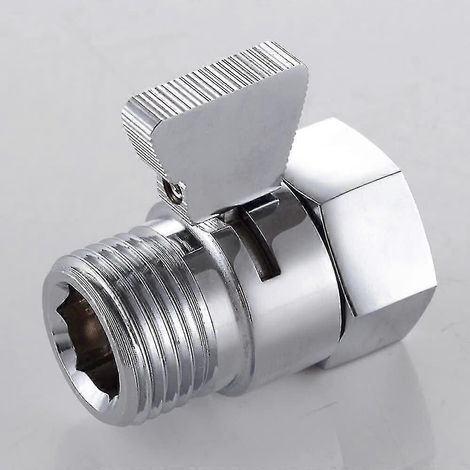 Robinet d'arrêt en cuivre – pour pommeau de douche, pour une régulation simple et peu fréquente de la température de l'eau