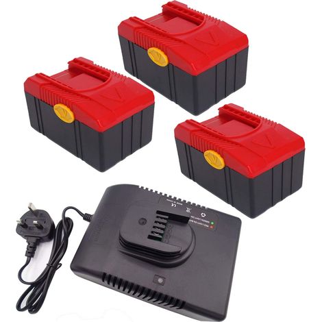 3X Battery CTB6187 & Charger CTC620 for Snap-On Battery CTB6187 CTB6185 CTB4187 CTB4185 18V 3000mAh Lithium-Ion (1/5)