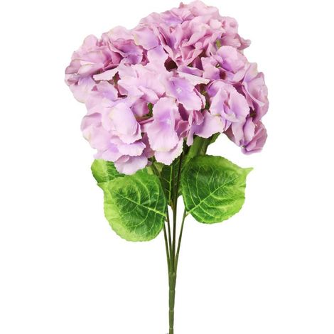 Un bouquet de quatre hortensias rose lilas, de 50 cm de diamètre (1/2)