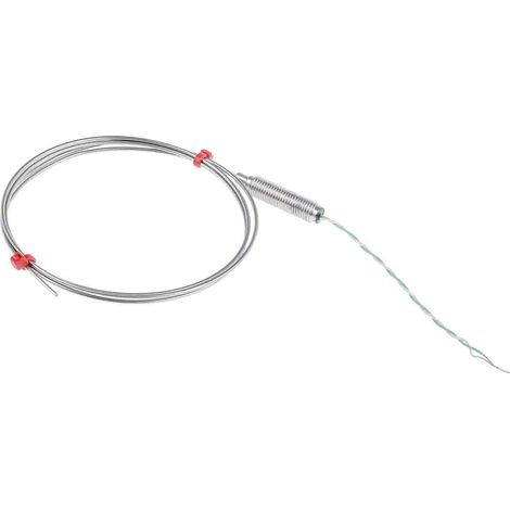 Thermocouple type K Ø 1.5mm, L 1m, +1100°C max à Câble ( Prix pour 1 ) (1/3)