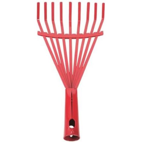 Professioneller Gartenrechen mit ergonomischem Griff aus Kohlenstoffstahl für effizientes Arbeiten im Garten.