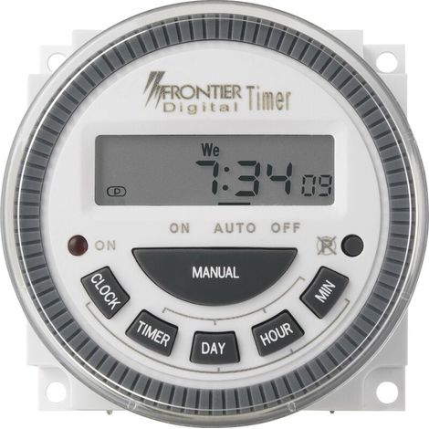 Programmateur horaire pour encastrement sur panneau numérique 230 V/AC 4000 W A860982 (1/3)