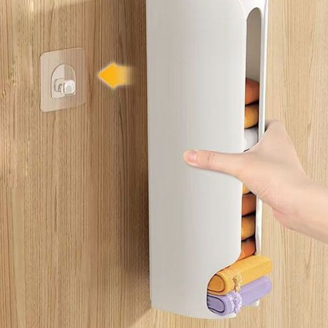 Boîte de rangement murale pour sous-vêtements, idéale pour les armoires et convient au rangement des chaussettes, sous-vêtements et collants. Solution de rangement de type tiroir suspendu. (1/5)