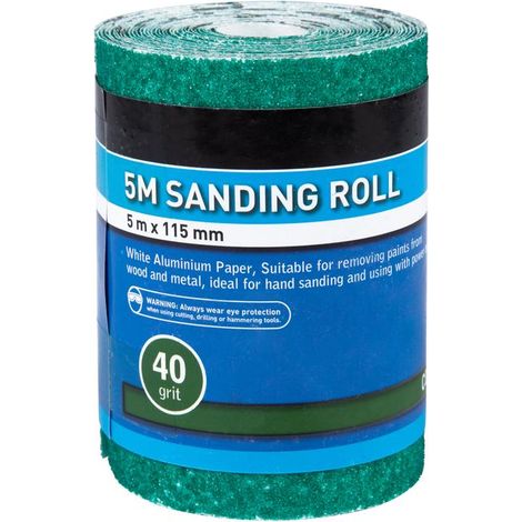 Blue Spot Tools 5MTR 115MM Sanding Roll 40 Grit