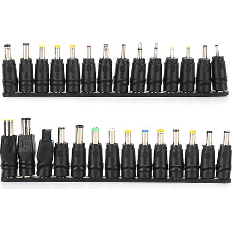 28 pièces Adaptateurs Secteur DC Femelle 5.5x2.1mm Universels pour Ordinateur Portable (1/5)