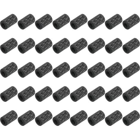 50Pcs M2 x 5mm Entretoise Moleté Aluminium Boulon Connecteur Noir (1/5)