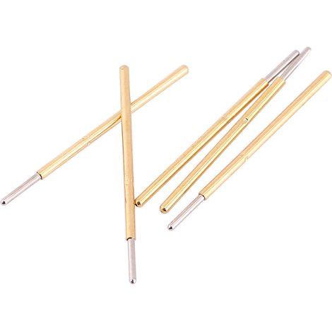 100 Stück P50-J1 Federprüfspitzen mit Rundkopf, Durchmesser 0,68 mm, Länge 16 mm, für Leiterplattenprüfung (1/5)