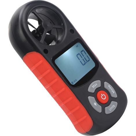 TL-303 8-in-1 LCD-Digitalanemometer Windgeschwindigkeit Temperatur Luftfeuchtigkeit Höhenmesser (1/5)