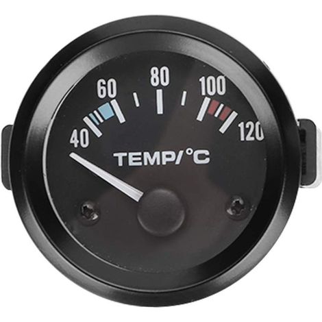 Jauge de Température Numérique DEL avec Indicateur de Capteur Plage 40-120°C + Manomètre Eau Voiture Sonde Température Eau Voiture (1/5)