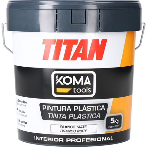Koma Tools Pintura plástica Titan Blanco 5 kg - Marca EAN: 8425998253009 (1/3)