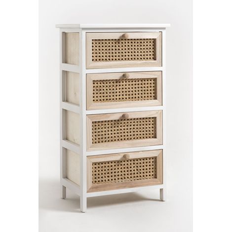 Muebles Auxiliares - Cajonera Ancha Loney 4 Cajones (1/5)