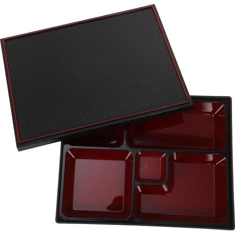 Boîte à bento japonaise , en ABS et bois, légère (1/5)