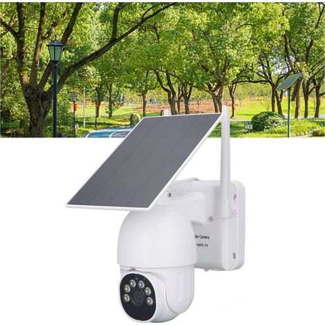 Caméra de surveillance de sécurité intelligente Tuya PTZ étanche avec vision nocturne haute définition 1080p et alimentation solaire (1/5)