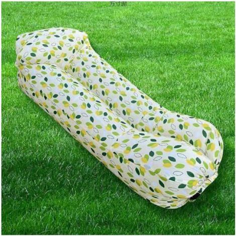 Chaise Longue Gonflable - Canapé Gonflable Pliable Imperméable - Pour Camping Plage Jardin Festival - 1 Pièce (1/5)