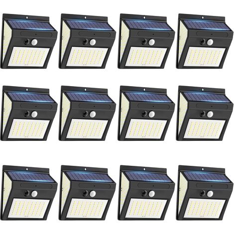 Applique Murale Exterieure Sans Fil Lampe Solaire,CCT Lampe Solaire Exterieur Jardin Up Down Réglable,IP65 Étanche Lumière Exterieur pour Clôture,Cour,Patio-4PCS (1/5)