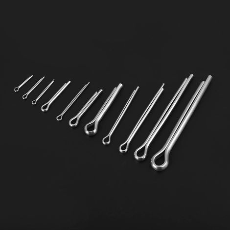 Assortiment de 90 goupilles fendues M1.5, M2, M3, M4, M5 et M6 (11 types différents) avec étui. (1/5)