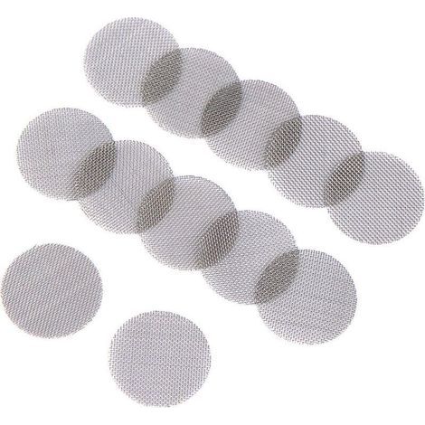 150 grilles de pipe en acier inoxydable de 15 mm pour filtres à fumer (1/5)