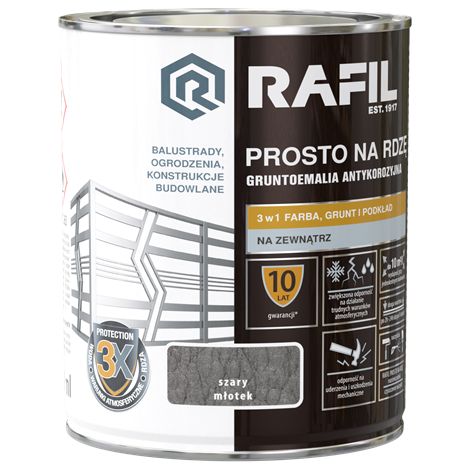 Rafil Prosto eliminador de óxido gris martillo 0,75l (1/2)