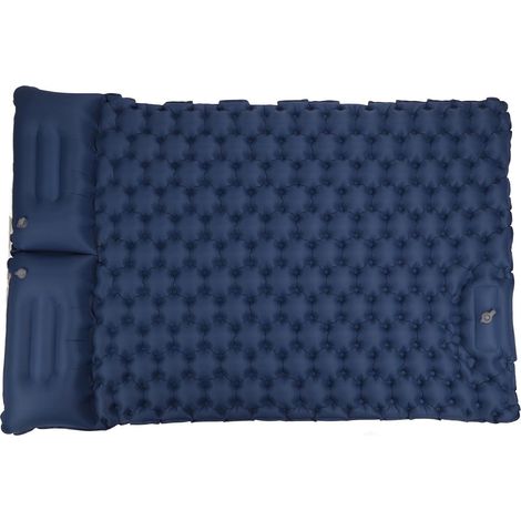 Tapis de Couchage Gonflables de Camping, Tapis Ergonomique Ergonomique à Gonflage Rapide, Imperméable pour L'extérieur, Bleu Marine 49,2x77,1x3,5 Pouces (1/4)