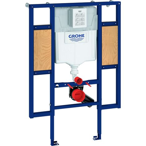 Grohe Rapid SL Módulo parar WC, altura de instalación 1.13 m con elemento de fijación para soporte trasero y railes de soporte No colour, 39140000 (1/3)