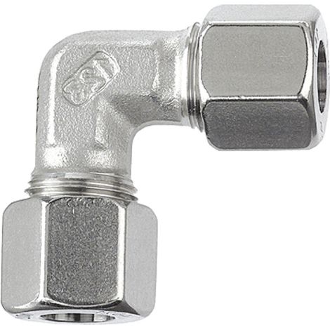 Riegler Winkel-Verschraubung, Rohr-Außen-Ø 6 mm, Edelstahl 1.4571, 315bar (1/3)
