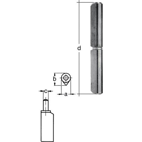 Rollo de cinta perfilada-L.100mm STA blk pin-Ø 8mm GAH (Por 24)
