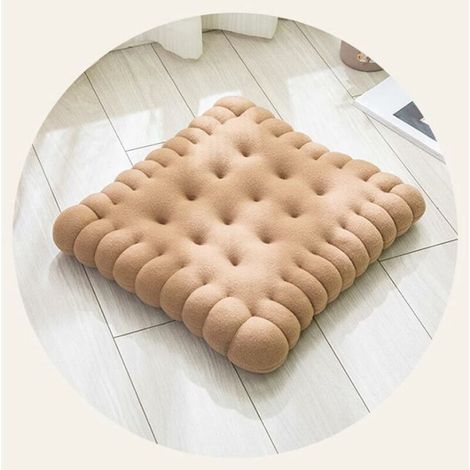 royaluxe -Coussins de Chaise D'IntéRieur - Lot De 1 Coussin de Chaise 40x45 Galette de Chaise Carre pour Salle à Manger Salon Chaise de Bureau Cuisine IntéRieur Confortable Lavabl,Light Coffee Color (1/5)