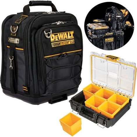 Dewalt DWST83524-1 Toughsystem 2 Heavy Duty Tool Bag + Half Width Organiser Case (1/5)