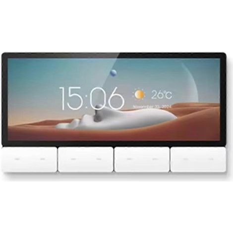 Panneau de commande TUYA Smart Center, compatible ZIGBEE, Wi-Fi, écran tactile, Bluetooth infrarouge, amplificateurs muraux, système audio Android 11, blanc.