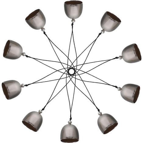 Mini carillons à vent en alliage argenté, 20 pièces, pour loisirs créatifs et Noël. (1/5)