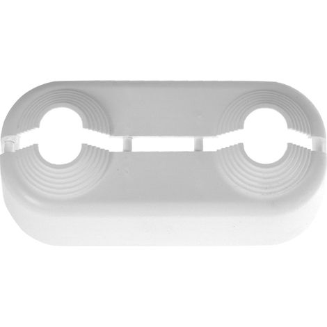 Kermi Doppelrosette Kunststoff, 50 mm Abstand, ZT00660001