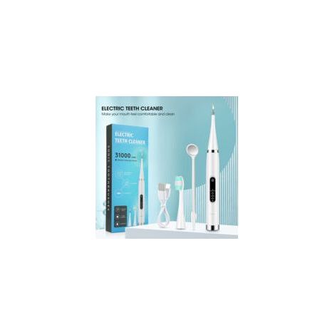 Kit de zoom dentaire pour le nettoyage du tartre dentaire avec brosse à dents 5 vitesses pour éliminer le tartre et la saleté. Kit d'élimination du tartre pour hygiène dentaire