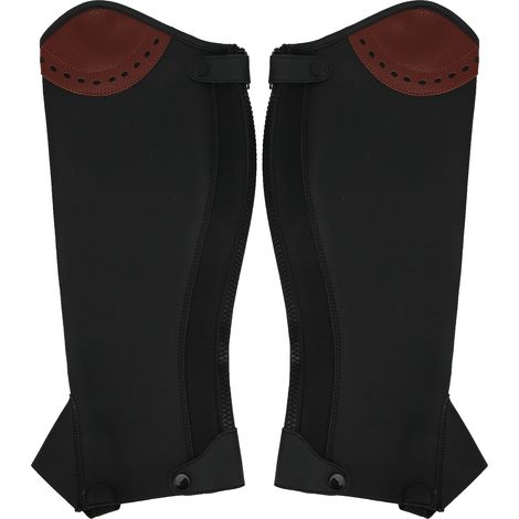 2Pcs Cuir Demi-Guêtres Équitation Protection Jambières Cavalier Adulte