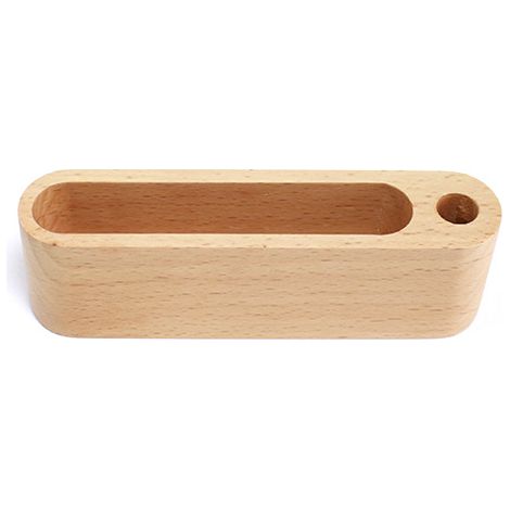 Support de Cartes de Visite,Présentoir de Carte de Visite,Bois Carte de Visite Professionnelle Organisateur,Avec Porte Stylo,pour le Travail de Bureau, Cartes de Visite et Cartes de Vœux(hêtre) (1/5)