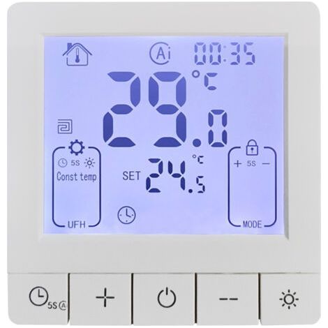 3A LCD Heating Thermostat, Wireless Indoor Wi-Fi, Electric Wall Heater, Furnace Thermostat (Temperature Controller) (1/5)
