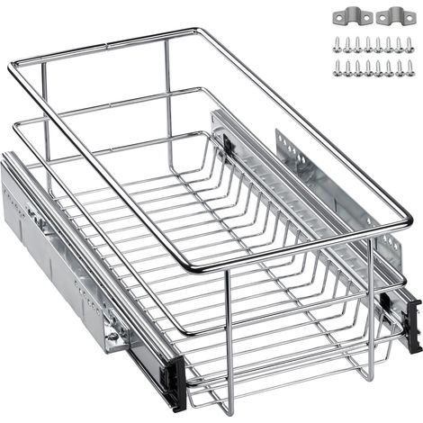 SO-TECH - lot de 2 Coulisses télescopiques - sortie totale, réglable 3D, charge 20 kg, poli - Longueur 430 mm - Coulisse tiroir - À billes - 30 cm (1/5)