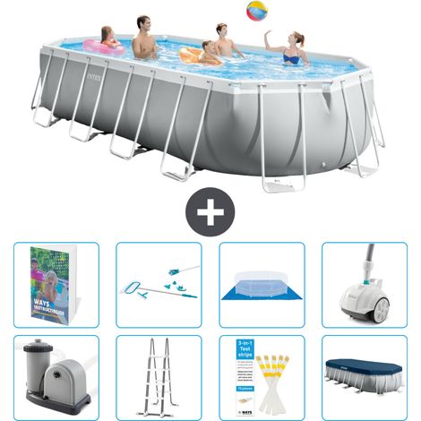 Intex Piscine Prism Frame Ovale - 610x305x122 cm - 9-pièces  S605