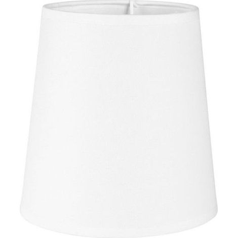 Abat-jour - Conique - Blanc - Pour lampe - Base 15 cm - Culot E14 avec réducteur