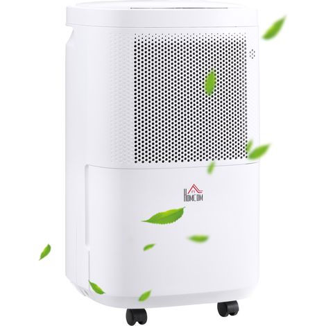 HOMCOM 10L/Day 2.2L WiFi Smart Dehumidifier, Portable Quiet Air Dehumidifier