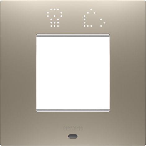 PLAQUE EGO SMART 2P BRONZE CLAIR GEWISS GW16022SBR