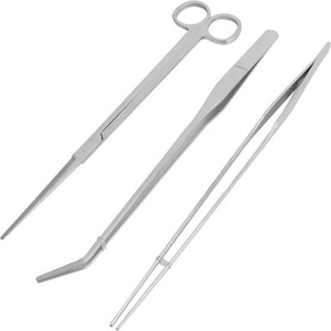 Kit d'aquarium, pince à épiler en acier inoxydable pour aquarium et aquascaping (1/4)