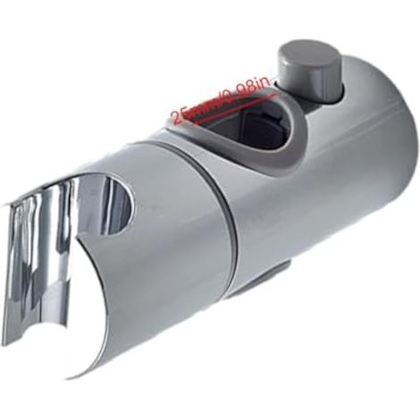 Support De Pomme De Douche Pour Barre Coulissante – Barre De Support De Douchette Réglable Support De Barre De Douche Support Réglable, Pince Coulissante De Remplacement Pour Salle De Bain (1/5)