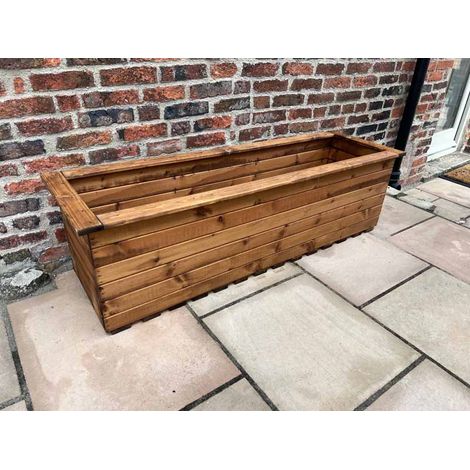 Multi Pack of 3 - The Willoughby Extra Large Sleeper Trough - Wood - L48 x W161 x H45.5 cm - Fully Assembled