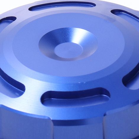 Modification moto : cache de pompe de frein avant, cache de godet d'huile avant, YAMAHA HONDA SUZUKI TRIUMPH KAWASAKI BMW S1000RR HP4 universel bleu. (1/5)