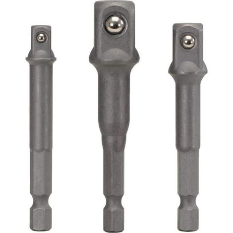 [JAMAIS UTILISÉ]Jeu de 3 adaptateurs porte-douilles - 6 pans - 1/4" - 3/8" - 1/2"