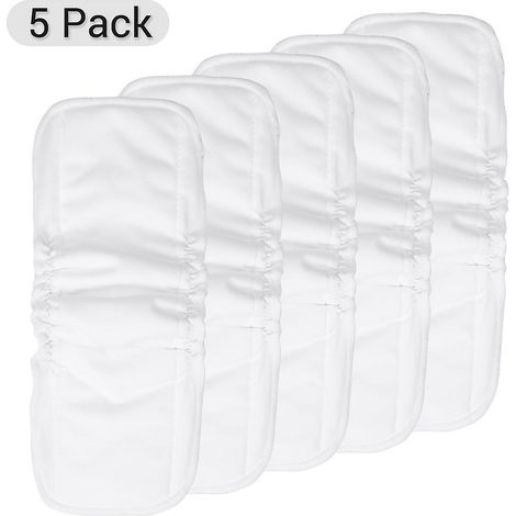 Waschbare Wickelunterlagen, 5er-Pack, aus Baumwolle, elastisches Design, starke Saugfähigkeit, weich und atmungsaktiv